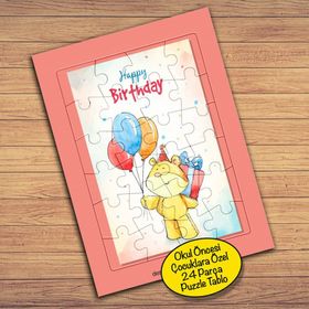 2147769052 Happy Birthday Temalı Çocuklara Özel Puzzle Yapboz Tablo