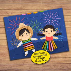 2147796394 Cinco De Mayo Arkadaşlar Çocuklara Özel Puzzle Yapboz Tablo