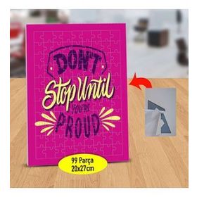 2147843077 Dont Stop Until Yazılı 99 Parça Puzzle Yapboz Tablo