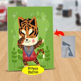 2147847800 Dabbing Dansçısı Kaplan 99 Parça Puzzle Yapboz Tablo