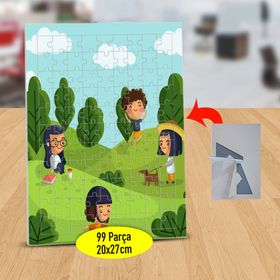 2147866854 Ormanda Dolaşan Çocuklar 99 Parça Puzzle Yapboz Tablo