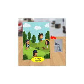 2147866854 Ormanda Dolaşan Çocuklar 99 Parça Puzzle Yapboz Tablo