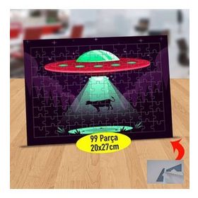 2147895316 İneği Kaçıran Uzaylılar 99 Parça Puzzle Yapboz Tablo