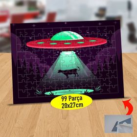 2147895316 İneği Kaçıran Uzaylılar 99 Parça Puzzle Yapboz Tablo
