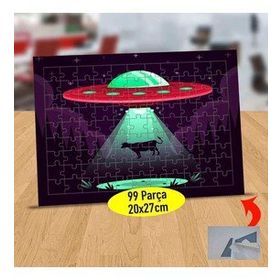 2147895316 İneği Kaçıran Uzaylılar 99 Parça Puzzle Yapboz Tablo