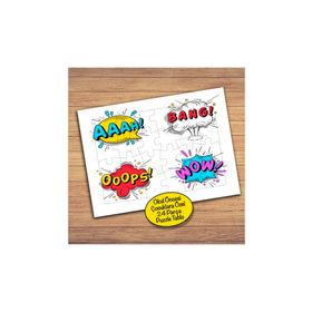 21479 Renkli Komik Balonlar 24 Parça Çocuklara Özel Yapboz Tablo