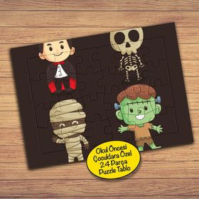2147912171 Mumya Vampir Halloween Çocuklara Özel Puzzle Yapboz Tablo