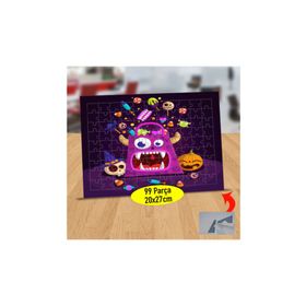 2147912604 Şekerli Korkak Canavar 99 Parça Puzzle Yapboz Tablo