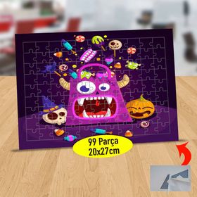 2147912604 Şekerli Korkak Canavar 99 Parça Puzzle Yapboz Tablo