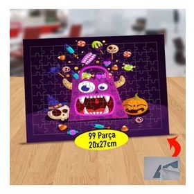 2147912604 Şekerli Korkak Canavar 99 Parça Puzzle Yapboz Tablo
