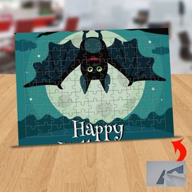 2147912823 Happy Halloween Yarasası 99 Parça Puzzle Yapboz Tablo