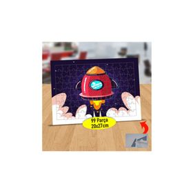 2147919480 Havalanan Tombul Roket 99 Parça Puzzle Yapboz Tablo