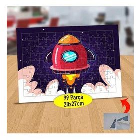 2147919480 Havalanan Tombul Roket 99 Parça Puzzle Yapboz Tablo