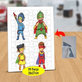 2147930636 Küçük Süper Kahramanlar 99 Parça Puzzle Yapboz Tablo