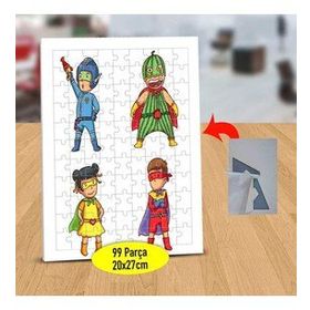 2147930636 Küçük Süper Kahramanlar 99 Parça Puzzle Yapboz Tablo
