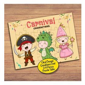 2148021874 Çocuk Kıyafet Balosu Çocuklara Özel Puzzle Yapboz Tablo