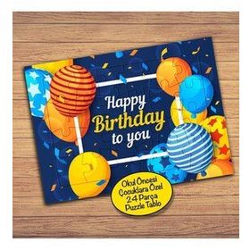 2148038006 Happy Birthay To You Çocuklara Özel Puzzle Yapboz Tablo