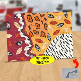 2148123189 Renkli Hayvan Desenleri 99 Parça Puzzle Yapboz Tablo