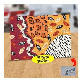 2148123189 Renkli Hayvan Desenleri 99 Parça Puzzle Yapboz Tablo