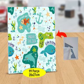 2148124951 Deniz Canlıları Balıklar 99 Parça Puzzle Yapboz Tablo