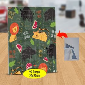 2148126116 Yabani Orman Hayvanları 99 Parça Puzzle Yapboz Tablo