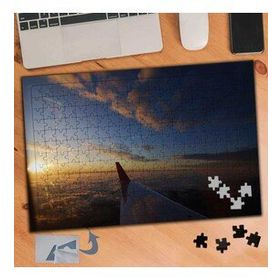 219 Gökyüzünde Uçak Kanadı 240 Parça Puzzle Yapboz Tablo