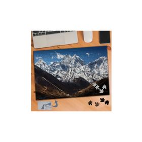 220 Karlı Dağlar Doğa Manzarası 240 Parça Puzzle Yapboz Tablo