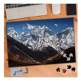 220 Karlı Dağlar Doğa Manzarası 240 Parça Puzzle Yapboz Tablo