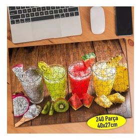 220250 Smoothie Meyveli Soğuk İçecekler 240 Parça Puzzle Yapboz