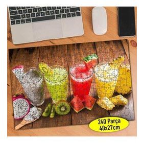 220250 Smoothie Meyveli Soğuk İçecekler 240 Parça Puzzle Yapboz