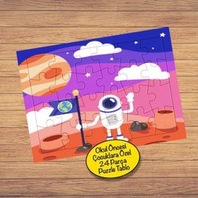 22147960430 Marsta Astronot 24 Parça Çocuklara Özel Yapboz Tablo