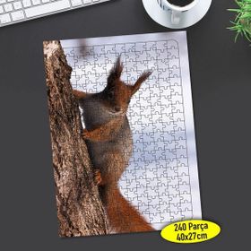 22227194 Ağaçta Küçük Sincap 240 Parça Puzzle Yapboz