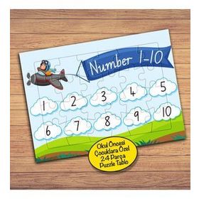 223171 Number Sayıları Öğreniyorum Çocuklara Özel Puzzle Yapboz Tablo