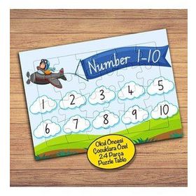 223171 Number Sayıları Öğreniyorum Çocuklara Özel Puzzle Yapboz Tablo