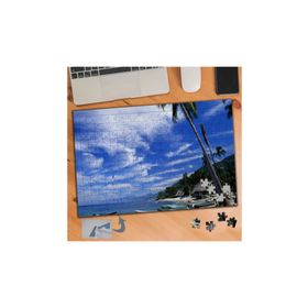 225 Deniz Kenarı Sahil Manzarası 240 Parça Puzzle Yapboz Tablo