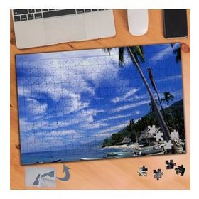 225 Deniz Kenarı Sahil Manzarası 240 Parça Puzzle Yapboz Tablo