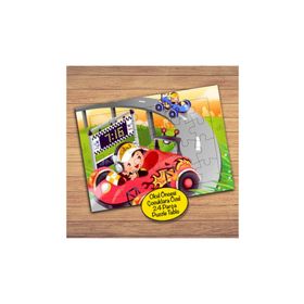 22695 Yarışçı Çocuklar Çocuklara Özel Puzzle Yapboz Tablo
