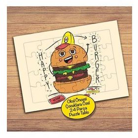 227PZ Mutlu Burger Çocuklara Özel Puzzle Yapboz Tablo