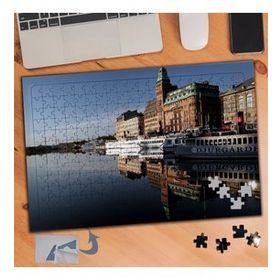 228 Djurgarde İsveç Şehir Manzarası 240 Parça Puzzle Yapboz Tablo