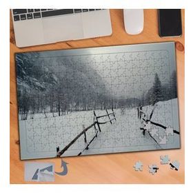 229 Karlı Yürüyüş Yolu Manzarası 240 Parça Puzzle Yapboz Tablo