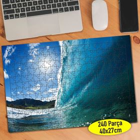22948612 Mavi Deniz Dalgaları ve Manzara 240 Parça Puzzle Yapboz