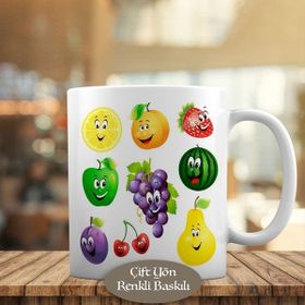 23-2147499849 Renkli Güzel Meyveler Kupa Bardak