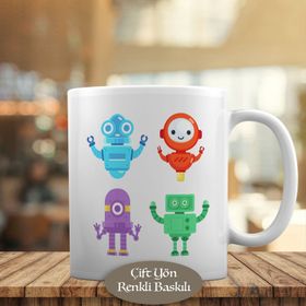 23-2147723814 Sevimli Dost Robotlar Kupa Bardak
