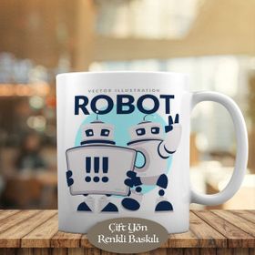 23-2147725185 Selam veren Robotlar Kupa Bardak