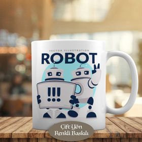 23-2147725185 Selam veren Robotlar Kupa Bardak