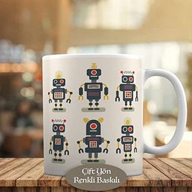 23-2147727782 Küçük Sevimli Robotlar Kupa Bardak