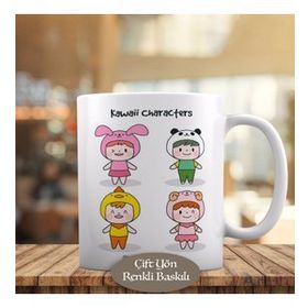 23-214775 Küçük Kızlar Kawaii Karakterleri Kupa Bardak