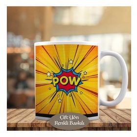 23-2147905791 Pop Art Pow Ses Efekti Kupa Bardak