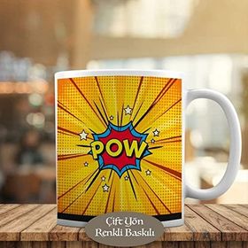 23-2147905791 Pop Art Pow Ses Efekti Kupa Bardak
