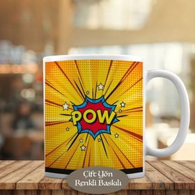 23-2147905791 Pop Art Pow Ses Efekti Kupa Bardak